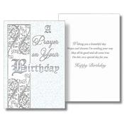 Birthday Prayer Card – Silver Foil &amp;amp; Pearlised Finish