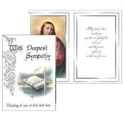 Sacred Heart Sympathy Card – Deepest Sympathy