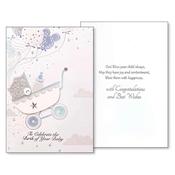To Celebrate the Birth of Your Baby Card – 3D Baby Congratulations Card image