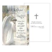 With Deepest Sympathy Card – Angel - May God Strengthen and Comfort You