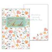 With Sincere Thanks Card – Foiled &amp;amp; Embossed image