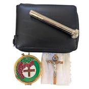 Communion Pyx Set with Grape and Cross Design Pyx