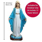 Our Lady of the Miraculous Medal Outdoor Statue – 24-Inch Resin and Fibreglass image