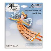 Never Drive Faster Guardian Angel Car Visor Clip