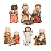 Children’s Nativity Set – 11 Piece Hand-Painted Resin – 2.5 Inch