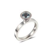 Aquamarine Round Vibrance Ring