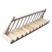 SCALE MODEL STAIRCASE C/W BANNISTERS 1:12   (DIY299)