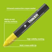 TRACER LUMBER CRAYON MARKERS YELLOW PK3 (ACM3)
