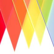 Fluorescent Perspex 600mm x 400mm  - Yellow image
