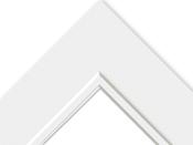 White Core Double Mounts - Frame Size 16" x 12" Image Size A4 - Pack of 8 image