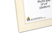 3013 Wood Frame 12 x 10 inches with a mount for an image 10 x 8in Window Size 245 x 195mm- pack of 6 frames image