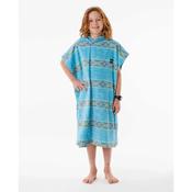 RIP CURL KIDS MIXED HOODED TOWEL LIGHT AQUA