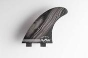 Feather Fins PERFORMANCE TWIN FIN - BLACK image