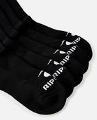 Rip Curl Brand Crew Sock - 5 Pack image
