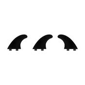 Surflogic Thruster Fin Set Standard Dual Tab Black