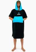 Surflogic Adult Poncho – Black/Cyan