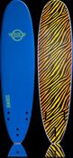 SURFWORX HELLCAT MINI MAL 7'6FT- MID BLUE