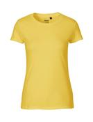 Fitted T-Shirt | Ladies | Fairtrade 🌿 (L, Yellow)