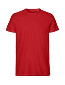 Fitted T-Shirt | Men's | Fairtrade Cotton🌿 (XL, Red)