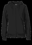  Zipped-Hoodie | Ladies | Fairtrade Cotton🌿  (Black, L)