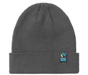 Beanie | Mixed Knit | Fairtrade Cotton🌿 (Charcoal)