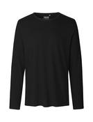 Long Sleeve T-Shirt | Men's | Fairtrade Cotton🌿  (Black, 2XL) image