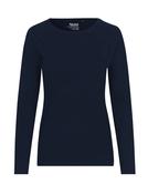 Long Sleeve T-Shirt | Ladies | Fairtrade Cotton 🌿   (Navy, XL)