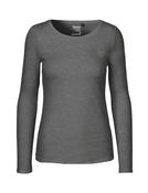 Long Sleeve T-Shirt | Ladies | Fairtrade Cotton 🌿   (Dark Heather, 2XL)