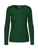 Long Sleeve T-Shirt | Ladies | Fairtrade Cotton 🌿   (Bottle Green, S)