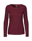 Long Sleeve T-Shirt | Ladies | Fairtrade Cotton 🌿   (Burgundy, XS) image