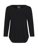  3/4 Sleeve T-Shirt | Loose Fit | Fairtrade Cotton🌿  (Black, S) image