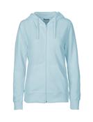  Zipped-Hoodie | Ladies | Fairtrade Cotton🌿  (Light Blue, L)