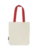  Twill Bag | Contrast Handles | Fairtrade Cotton🌿 (Natural/Red)