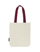  Twill Bag | Contrast Handles | Fairtrade Cotton🌿 (Natural/Bordeaux)