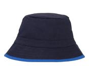 Bucket Hat | Reversible | Fairtrade Cotton Twill 🌿 (Navy/Royal, S/M)