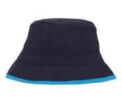 Bucket Hat | Reversible | Fairtrade Cotton Twill 🌿 (Navy/Sapphire, M/L)