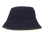 Bucket Hat | Reversible | Fairtrade Cotton Twill 🌿 (Navy/Bottle Green, S/M)