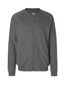 Fleece Jacket | Unisex | Fairtrade Cotton🌿 (Dark Heather, Large)