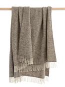 Natural Wool Eco Throw Pale Grey Herringbone image