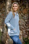 Irish Cardigan with Zip Sky Blue - XS image