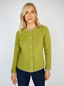 Wool and Cashmere Cardigan Apple - S image