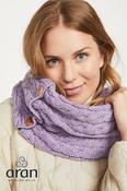 Aran Infinity Snood Lilac image
