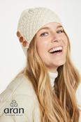 Aran Hat with Pom Pom - Natural image