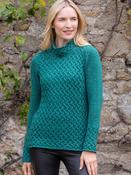 Trellis Sweater Green Garden - XS