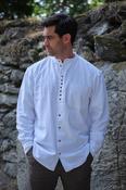 Traditional Grandfather Shirt White - S image