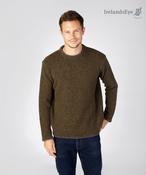 Men's Crew Neck Wool and Cashmere Sweater Loden - S image