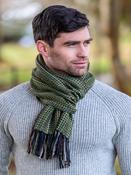 Alpaca Scarf Green Stripe image
