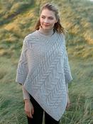 Aran Super Soft Poncho Oatmeal image