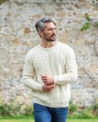 Super Soft Mens Aran Sweater - XS