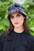 Ladies Irish Flapper Cap Grey / Black Mix Col: 21 image